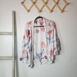ODDY WOMEN'S FLORAL CARDIGAN SIZE SMALL/MEDIUM